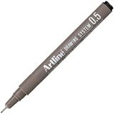 Artline 0,5 mm Siyah Teknik Çizim Kalemi Sürtünmeye Dayanıklı Uç ile Tutarlı Yazı Genişliği