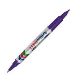Artline 119816 Keçe Uç Kalem Çift Uçlu N:041T 0.4 ve 1 mm Mor Twin Marker