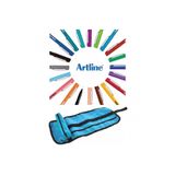 artline 200 Fineliner 0.4 mm 20'li Teknik Çizim Kalem Seti + Kumaş Rulo Kalemlik(Açık renk)