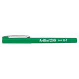 Artline 200N Fine 0.4 mm Yeşil Keçe Uçlu Yazı Kalemi
