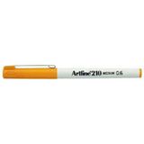 Artline 210 Fineliner 0.6 mm Sarı Keçe Uçlu Kalem