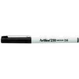 Artline 210N 0.6 mm Koyu Siyah Çizim Kalemi