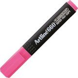 Artline 660 10-40 mm Pembe Kesik Uç Fosforlu Kalem