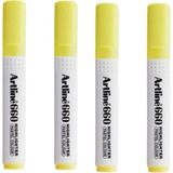 Artline 660 Fosforlu Kalem Kesik Uç 1.0 4.0 mm Fosforlu Sarı 4 Adet