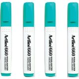 Artline 660 Fosforlu Kalem Kesik Uç 1.0 4.0 mm Pastel Green 4 Adet - Pastel Yeşil