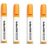 Artline 660 Fosforlu Kalem Kesik Uç 1.0 4.0 mm Pastel Orange 4 Adet - Turuncu