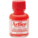 Artline : Beyaz Tahta Markörleri Için Yedek Mürekkep : 20 ml : Kırmızı