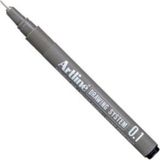 Artline Drawing System 0,1 Black Teknik Çizim Kalemi Siyah 5'li