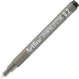 Artline Drawing System 232 0.2 mm Uçlu Siyah Teknik Çizim Kalemi