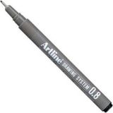 Artline Drawing System Rapido 1 Siyah 0,8 mm Teknik Çizim Kalemi Detaylı Çizimler İçin