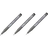 Artline Drawing System Siyah 0.8 mm Teknik Çizim Kalemi Poliasetal Uçlu Kesin Su Geçirmez