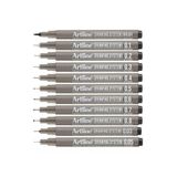 Artline Drawing System Teknik Çizim Kalemi 11'li Set, Fırça ve 0.03-0.8mm Uçlar
