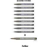 Artline Drawing System Teknik Çizim Kalemi 9 + 1 (Brush) Tam Set