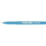 Artline EK-200 Fineliner 0.4 mm Gök Mavisi 12'li İnce Uçlu Keçeli Kalem