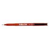 Artline EK-200 Fineliner 0.4 mm Kırmızı 12'li İnce Uçlu Keçeli Kalem