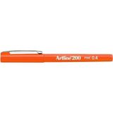 Artline Fineliner 200 0.4 mm Turuncu İnce Uçlu Yazı ve Çizim Kalemi