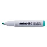 artline fosforlu kalem (ışaret kalemi) kesik uç 1,0-4,0 mm pastel green yeşil 660 (12 li paket) - Yok