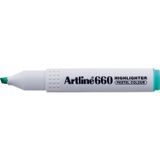 Artline Fosforlu Kalem (Işaret Kalemi) Kesik Uç 1,0-4,0 mm Pastel Green Yeşil 660 (12 Li Paket)