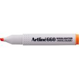 Artline Fosforlu Kalem (İşaret Kalemi) Kesik Uç 1,0-4,0 Mm Pastel Orange Turuncu 660 (12 Li Paket)
