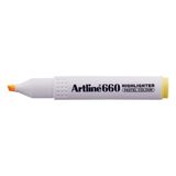 artline fosforlu kalem (ışaret kalemi) kesik uç 1,0-4,0 mm pastel yellow sarı 660 (12 li paket) - Yok