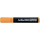 artline fosforlu kalem kesik uç: 1,0-4,0 mm fosforlu turuncu 660 (12 li paket) - Yok