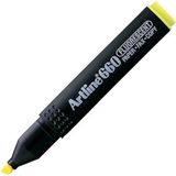 Artline Fosforlu Kalem Kesik Uç 4,0Mm Sarı
