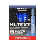 Artline Hı-Text Permanent Marker Kalem 12 Adet 830PC, Kesik Uçlu - Renkli