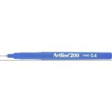 Artline İnce Uçlu Yazı Ve Çizim Kalemi Fineliner 0.4 MM Koyu Royal Mavi EK-200 (12 Li Paket)