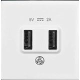 Artline Novella Trenda Metalik Beyaz USB 5 V Mekanizma Hariç Priz Kapak