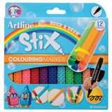 Artline Stix Colouring Marker Keçe Uçlu Boya, Kalem Seti 12 renk