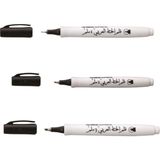 Artline Supreme Calligraphy Pen (1.0-2.0-3.0) Arabic Kaligrafi Kalemi Siyah ( 3 Adet )