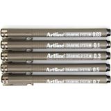 Artline Teknik Çizim Kalemi 5li Set No1