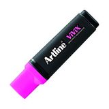 Artline Vivix Parlak Mürekkepli Fosforlu Kalem Kesik Uç:2,0-5,0 Mm, F.Pembe