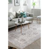 ARTLOOP Stonart AL 461 Eskitme Vintage Desenli Gri Otantik Yıkanabilir Sönil Halı (300X400 cm)