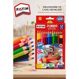 ArtMaster 12 Li Jumbo Kuru Boya Kalemi 1 Paket Fatih Kalın 12 Renk Jumbo Kuruboya Tam Boy Renkli Kalem Karton Kutu Kolay Tutuş