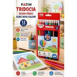 ArtMaster 12 Li Kuru Boya Kalemi Karton Kutu 1 Paket Fatih Tridocia 12 Renk Kuruboya Tam Boy Canlı Renkli Boya Kalem Okul Öğrenci - Standart