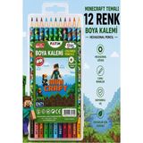 ArtMaster 12 Li Kuru Boya Kalemi Plastik Kutu 1 Paket Fatih Mini Craft Figürlü 12 Renk Kuruboya Tam Boy Renkli Kalem - Standart