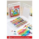 ArtMaster 24 Renk Pastel Boya Plastik Çantalı 1 Paket Fixpoint 24 Lü Pastel Boya Çok Renkli Pastel Boya Resim Okul Öğrenci