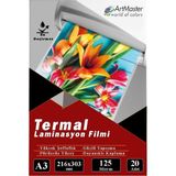 ArtMaster A3 Parlak Laminasyon Filmi 20 Li 1 Paket 125 Mikron Pvc Kaplama Laminasyon Kaplama Poşeti 20 Adet - Standart