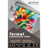 ArtMaster A5 Parlak Laminasyon Filmi 50 Li 1 Paket 125 Mikron Pvc Kaplama Laminasyon Kaplama Poşeti 50 Adet - Standart - Beyaz