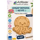 ArtMaster Ahşap Boyama Deniz Anası 24 Adet 10x15cm Boyama Deniz Figürü Etkinlik Çoçuk Gelişim Motor Beceri Kreş Anasınıfı