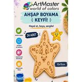 ArtMaster Ahşap Boyama Deniz Yıldızı 24 Adet 10X15CM Boyama Deniz Figürü Etkinlik Çoçuk Gelişim Motor Beceri Kreş Anasınıfı - Standart - Naturel