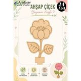 ArtMaster Ahşap Boyama Hibiskus 24 Adet 10x15cm Boyama Çiçek Figürleri Etkinlik Çoçuk Gelişim Motor Beceri Kreş Anasınıfı Çok Renkli