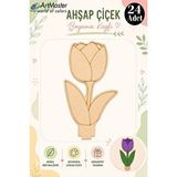 ArtMaster Ahşap Boyama Lale 24 Adet 10x15cm Boyama Çiçek Figürleri Etkinlik Çoçuk Gelişim Motor Beceri Kreş Anasınıfı Çok Renkli