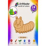 ArtMaster Ahşap Boyama Tırtıl 24 Adet 10X15CM Boyama Böcek Figürleri Etkinlik Çoçuk Gelişim Motor Beceri Kreş Anasınıfı - Standart - Naturel