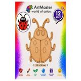 ArtMaster Ahşap Boyama Uğur Böceği 12 Adet 10x15cm Boyama Böcek Figürleri Etkinlik Çoçuk Gelişim Motor Beceri Kreş Anasınıfı Çok Renkli
