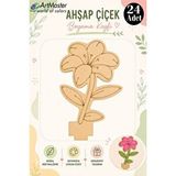 ArtMaster Ahşap Boyama Zambak 24 Adet 10x15cm Boyama Çiçek Figürleri Etkinlik Çoçuk Gelişim Motor Beceri Kreş Anasınıfı Çok Renkli