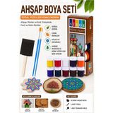ArtMaster Ahşap Boyası 10 Renk 20ML 1 Paket Südor 10 Lu Ahşap Boya Yüksek Kapatıcılık Kesik Uçlu Sünger Fırça Canlı Renk - Standart - Çok Renkli