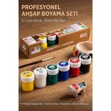 ArtMaster Ahşap Boyası 6 Renk 20ML 1 Paket Südor 6 Lı Ahşap Boya Yüksek Kapatıcılık Canlı Renkle Hızlı Kuruma Mdf Biblo Hobi - Standart - Çok Renkli