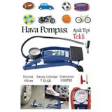 Artmaster Ayak Hava Pompası 1 Adet Kalın Pistonlu Ayak Tipi Hava Pompası Bisiklet Teker Top Kurban Şişirme Ara